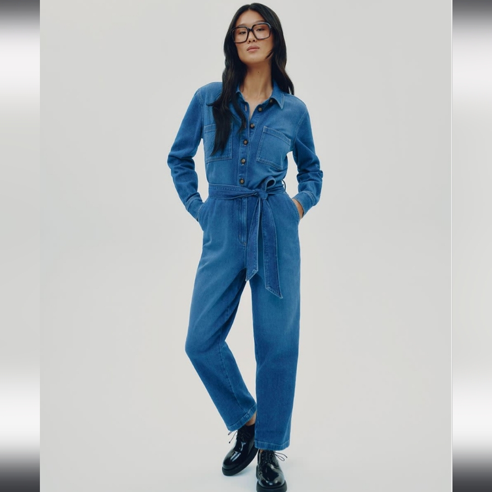 Reitmans Denim Jumpsuit Sz M